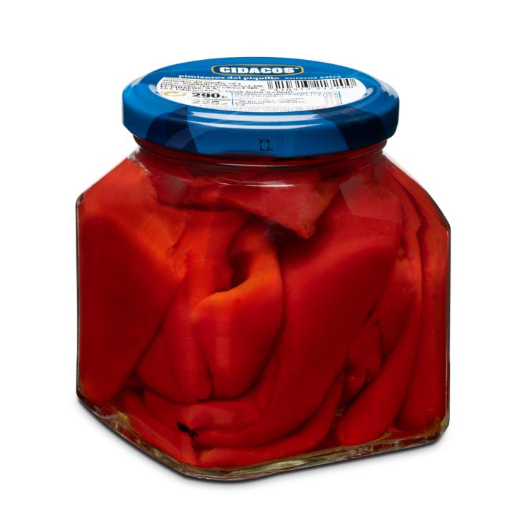 PIMIENTOS DEL PIQUILLO ENTERO, 225GR CIDACOS