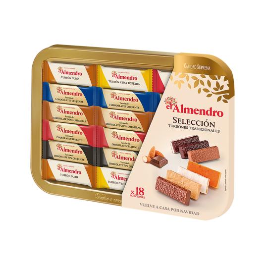 SELECCION DE TURRONES Y PRALINES, 400G EL ALMENDRO