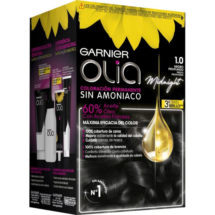 TINTE SIN AMONIACO NEGRO EBANO Nº1.0 OLIA