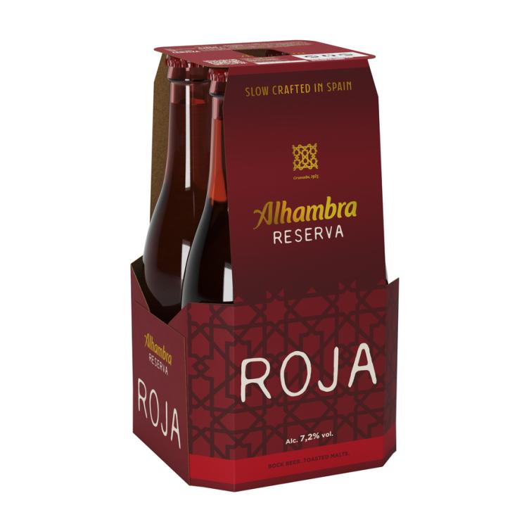 CERVEZA ROJA, 4X330ML ALHAMBRA