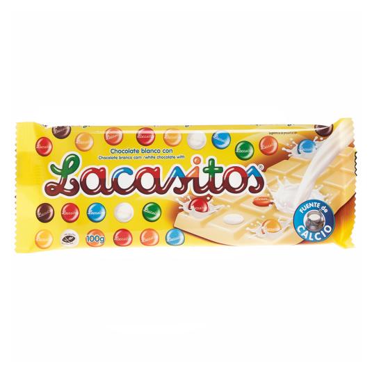 CHOCOLATE BLANCO LACASITOS, 100G LACASA