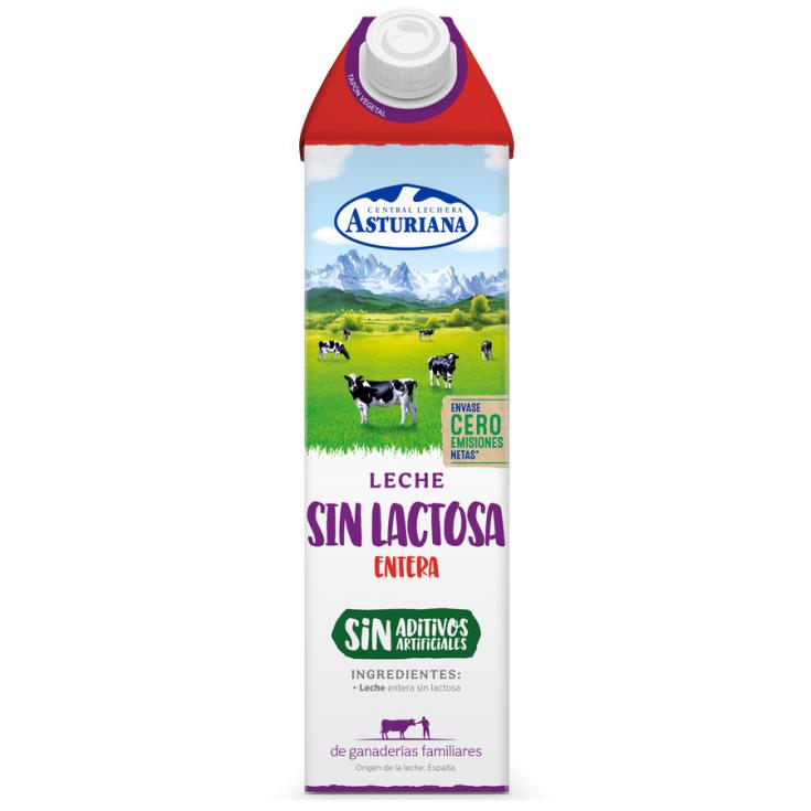 LECHE SIN LACTOSA ENTERA, 1L ASTURIANA