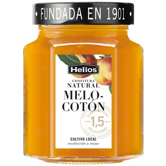 CONFITURA NATURAL DE MELOCOTON, 330G HELIOS