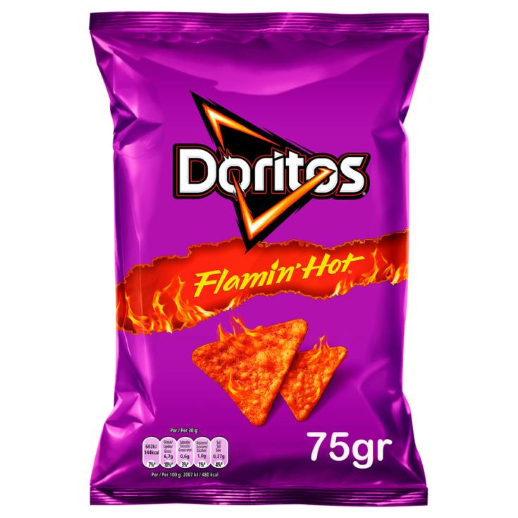 APERITIVO DORITOS FLAMIN HOT , 75 GRS LAYS