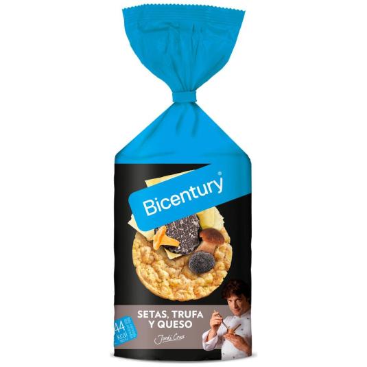 TORTITAS MAIZ SETAS TRUFA Y QUESO, 124G BICENTURY