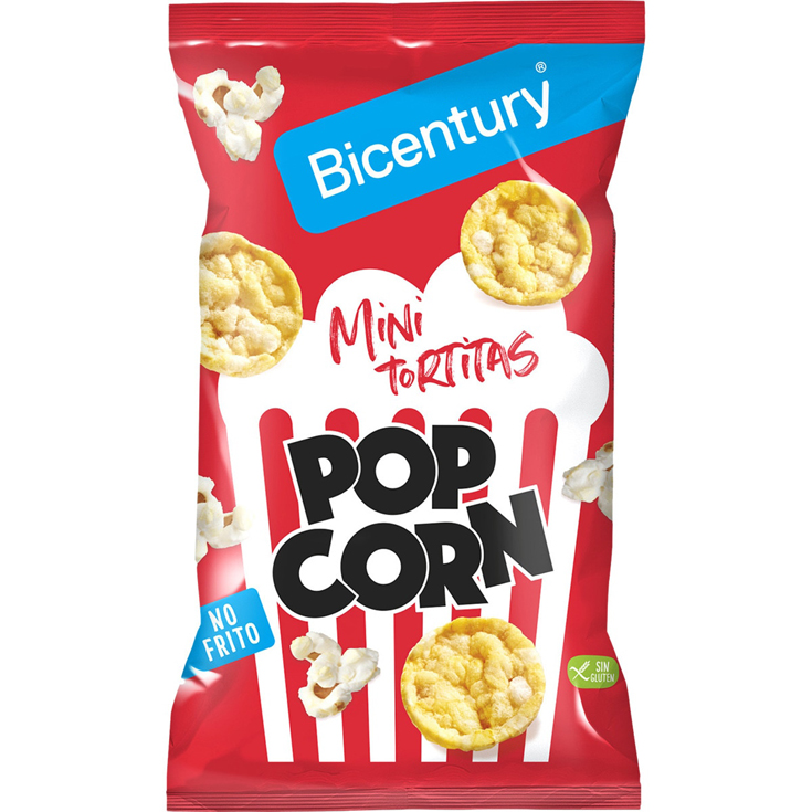 MINI TORTITAS DE MAIZ POP CORN, 70G BICENTURY