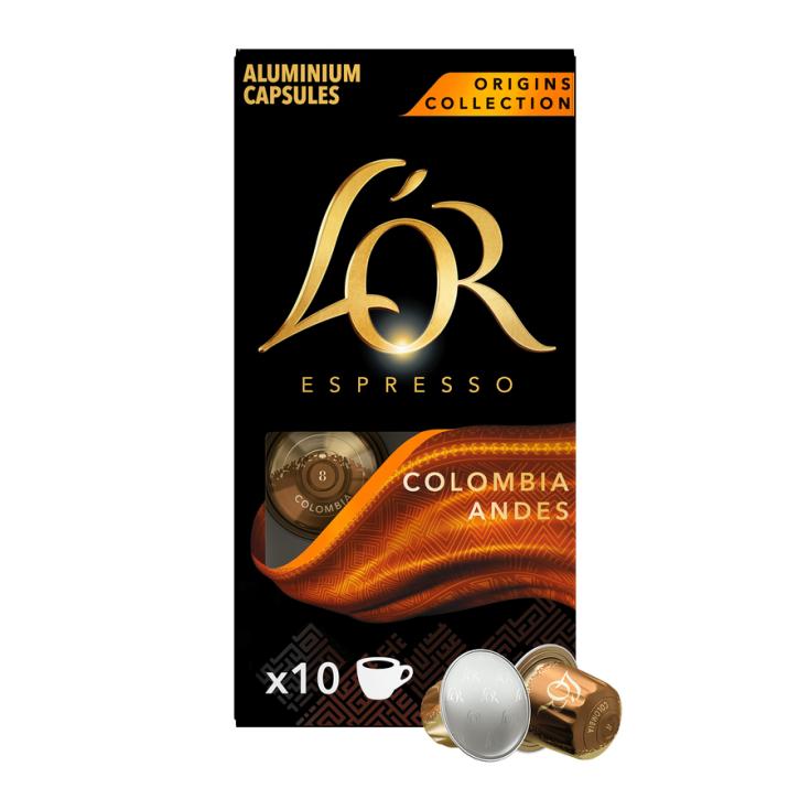 CAPSULAS DE CAFE DE COLOMBIA, 10UNID L'OR