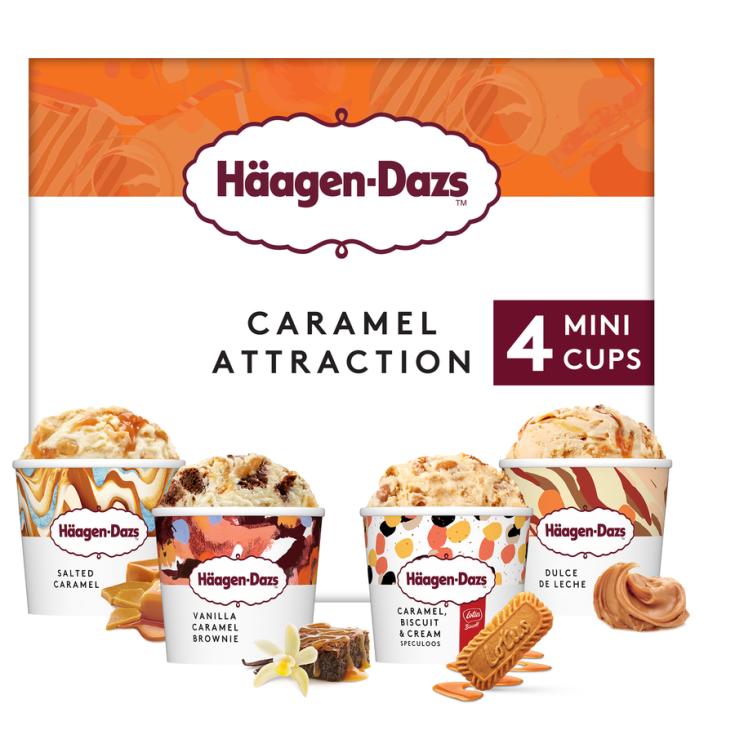 HELADO SURTIDOS CON CARAMELO, 380ML HäAGEN-DAZS