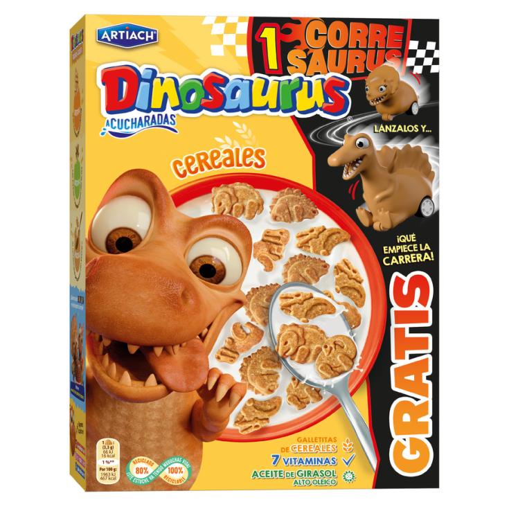 DINOSAURUS A CUCHARADAS CON CEREAL, 320G CUETARA