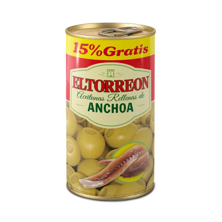 ACEITUNAS RELLENAS ANCHOA, 150GR EL TORREON