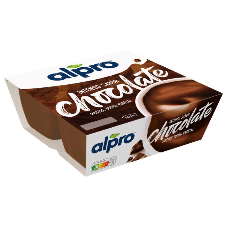  POSTRE SOJA SABOR CHOCOLATE, 4X125G ALPRO