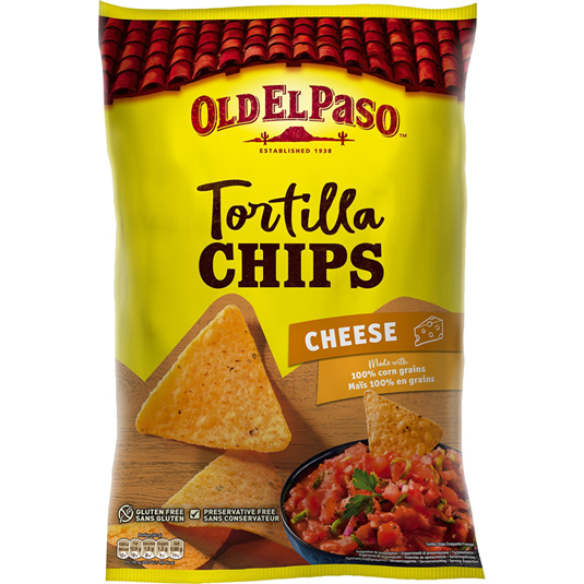 SNACKS CHIPS DE QUESO, 185G OLD EL PASO