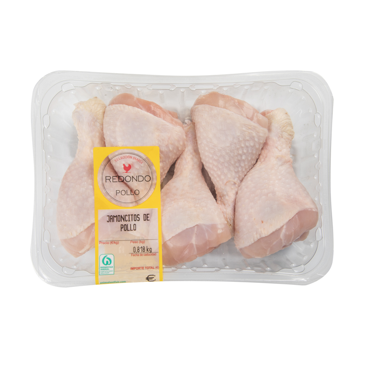 JAMONCITOS DE POLLO BANDEJA, 750G APROX REDONDO