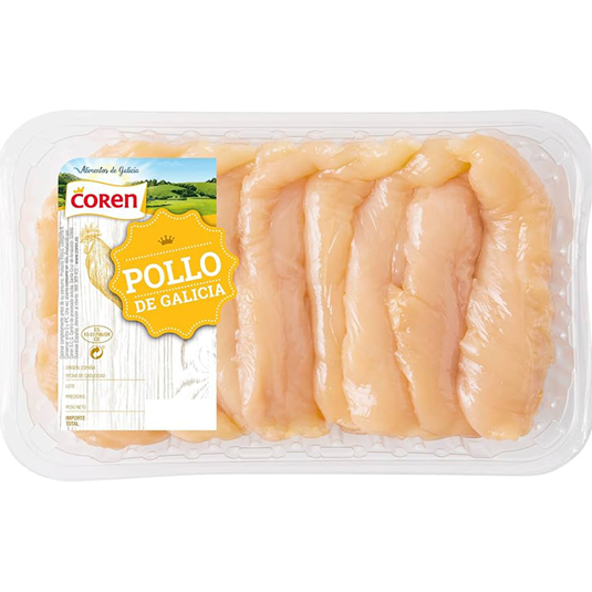 SOLOMILLOS POLLO CERTIFICADO BANDEJA, 350G APROX COREN