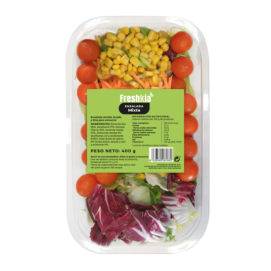 ENSALADA MIXTA, 400G FRESHKIA