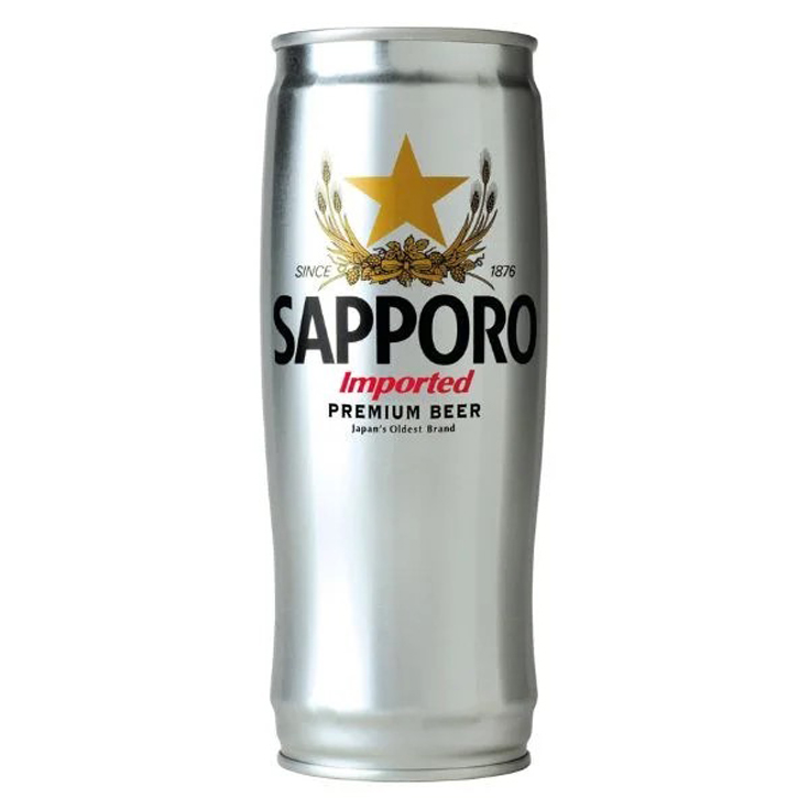 CERVEZA JAPONESA, LATA 650ML SAPPORO