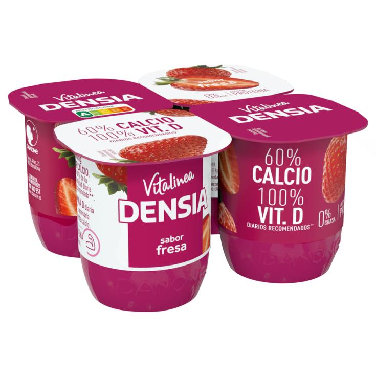 YOGUR DENSIA FRESA 0%,4X120G DANONE