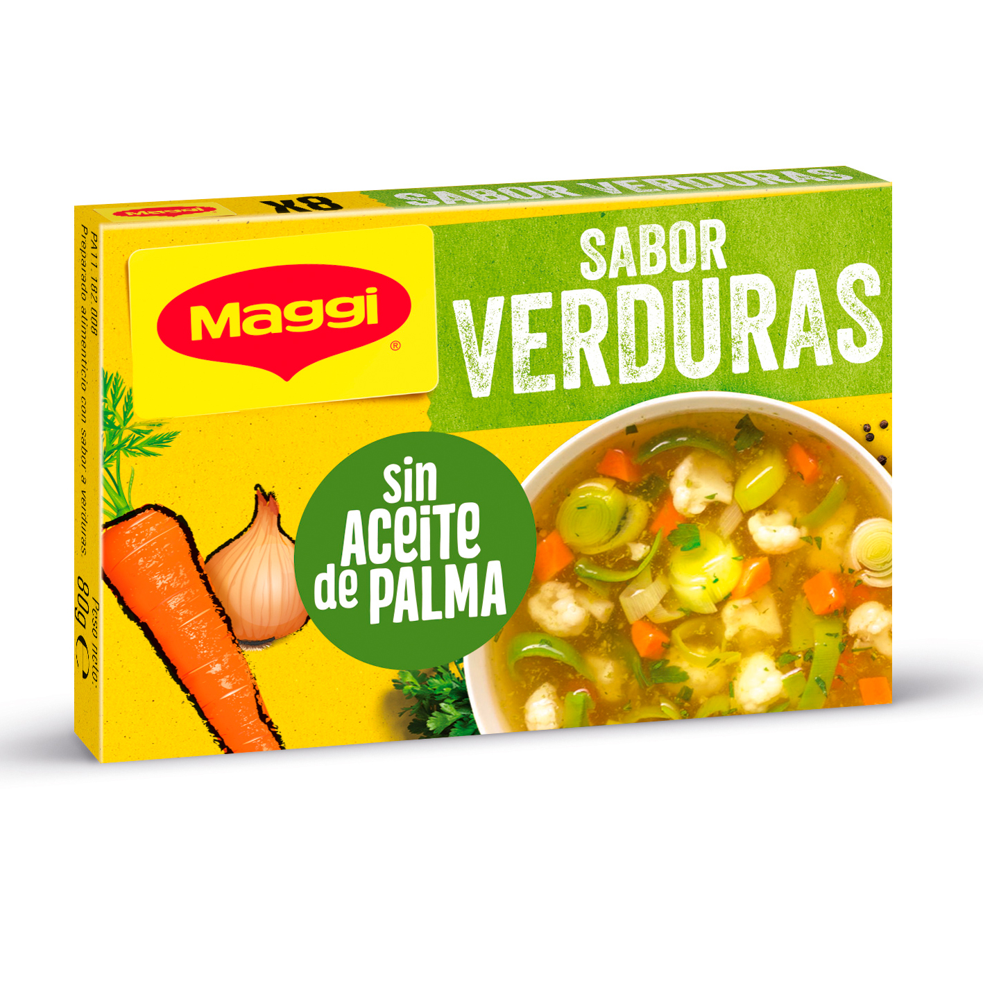 CALDO DE VERDURAS EN PASTILLAS, 8 PASTILLAS MAGGI