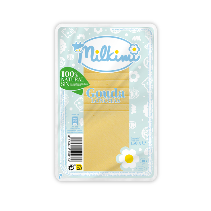 GOUDA EN LONCHAS, 150G MILKIMI