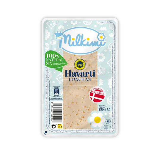 HAVARTI IGP EN LONCHAS, 150G MILKIMI