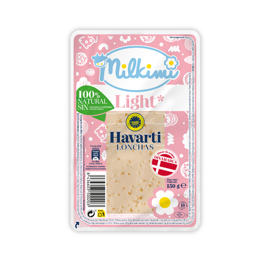 HAVARTI LIGHT IGP EN LONCHAS, 150G MILKIMI