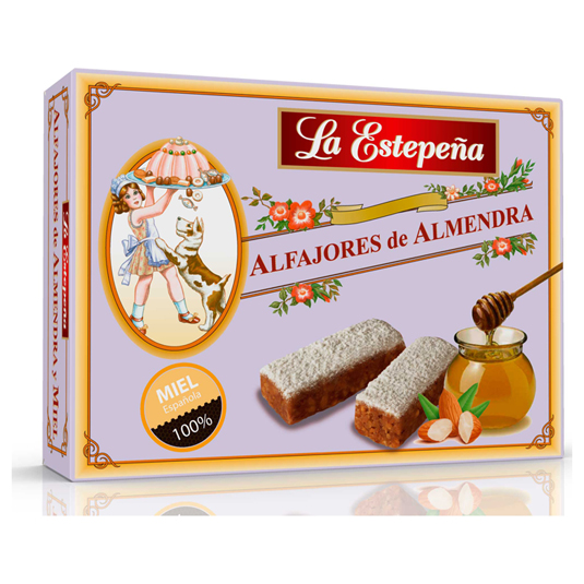 ALFAJORES DE ALMENDRA Y MIEL, 250G LA ESTEPEÑA