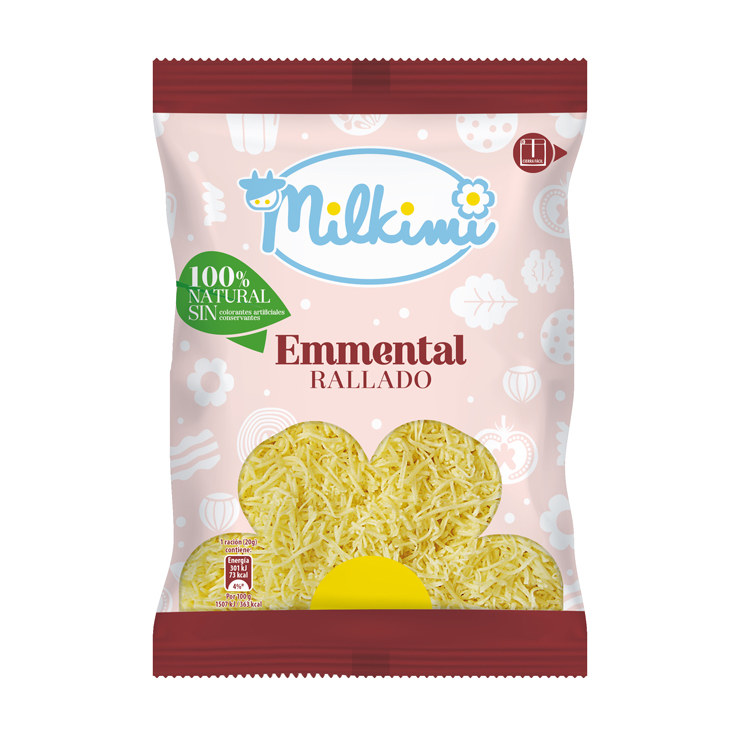 EMMENTAL RALLADO, 150G MILKIMI