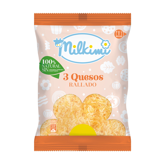 MIX 3 QUESOS RALLADOS, 150G MILKIMI