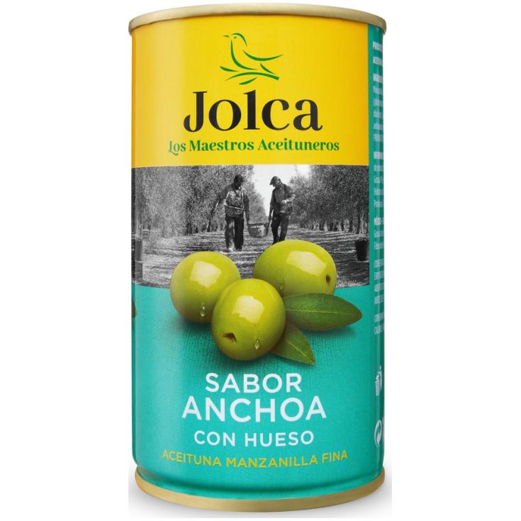 ACEITUNAS SABOR ANCHOA, 190GR JOLCA