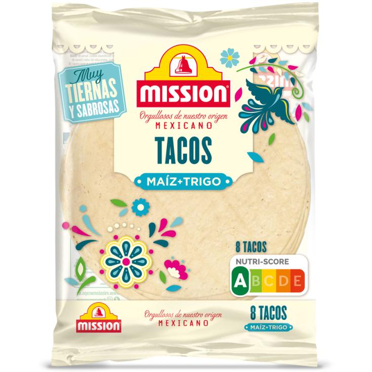 TACOS MAIZ + TRIGO 8 UND , 200G MISSION