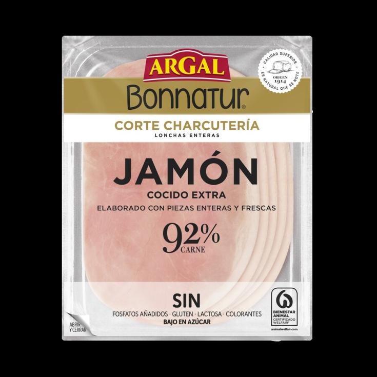 JAMON COCIDO LONCHAS , 130G ARGAL