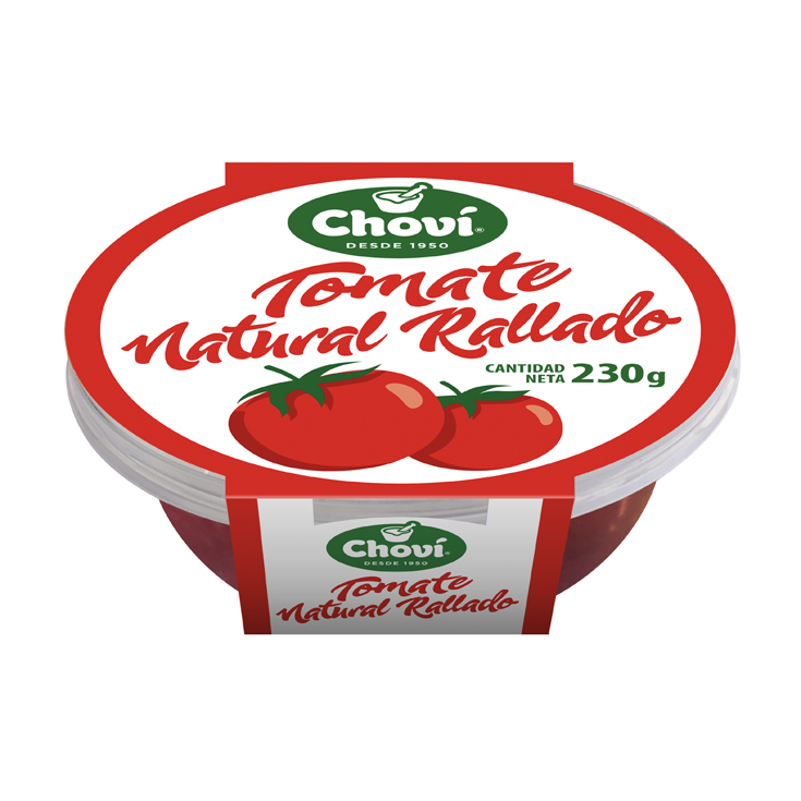 TOMATE NATURAL RALLADO , 230G CHOVI