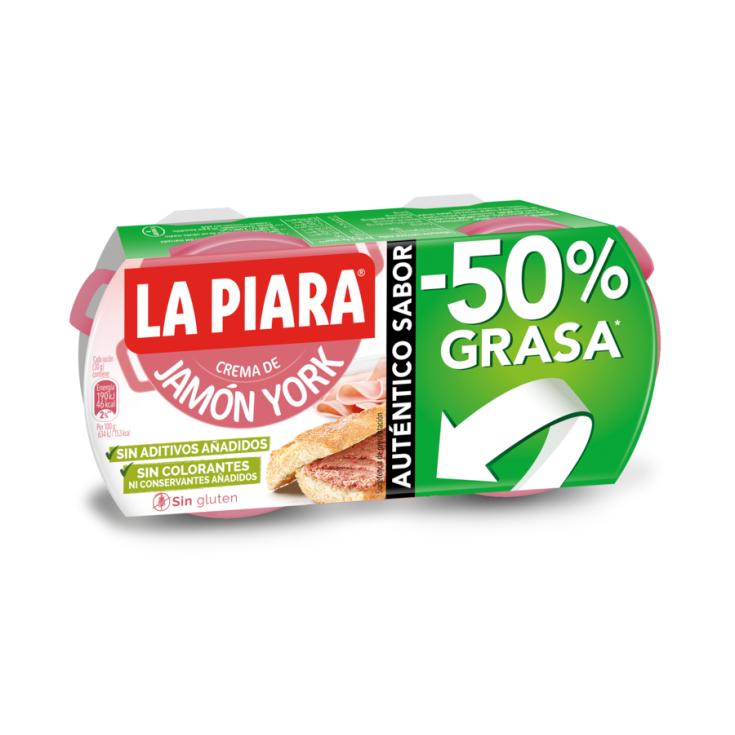 PATE DE JAMON DE YORK, 2X77G LA PIARA