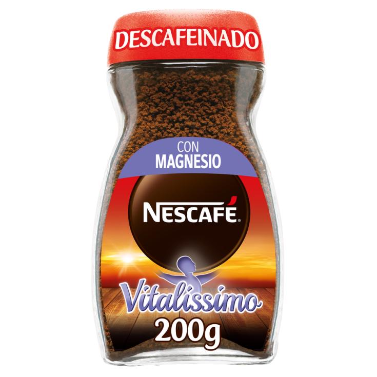 CAFE SOLUBLE DESCAFEINADO VITALISSIMO, 200G NESCAFE