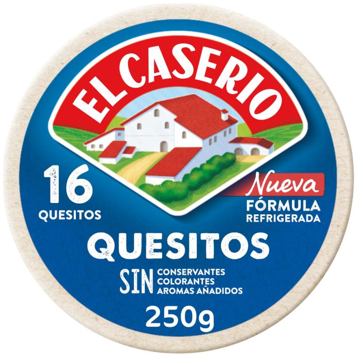 QUESO PORCIONES 16U, 250G EL CASERIO