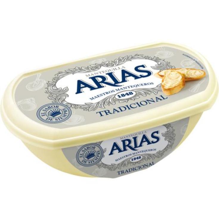 MANTEQUILLA TRADICIONAL TARRINA , 235GR ARIAS