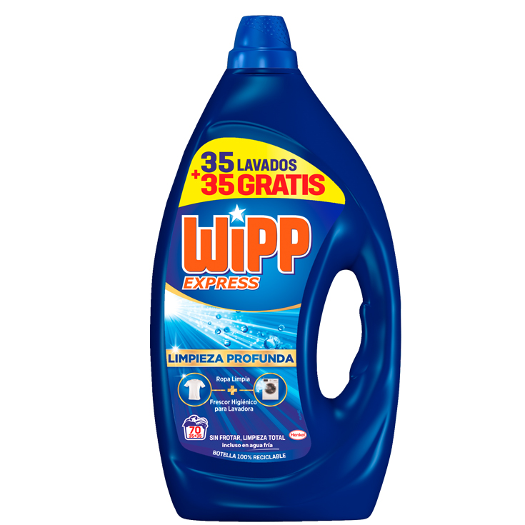 DETERGENTE EN GEL WIPP 35+ 35 DOSIS WIPP EXPRESS