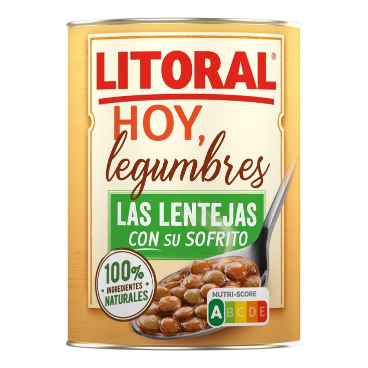 LENTEJAS HOY LEGUMBRES, 435GR LITORAL