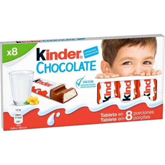 BARRITAS DE CHOCOLATE, 100GR KINDER