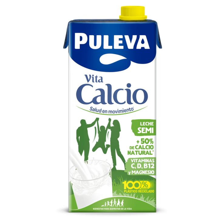 LECHE SEMI CON CALCIO VITACALCIO, 1L PULEVA