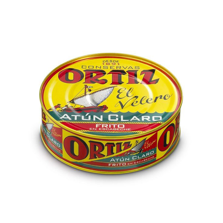 ATUN FRITO EN ESCABECHE, 560G CONSERVAS ORTIZ