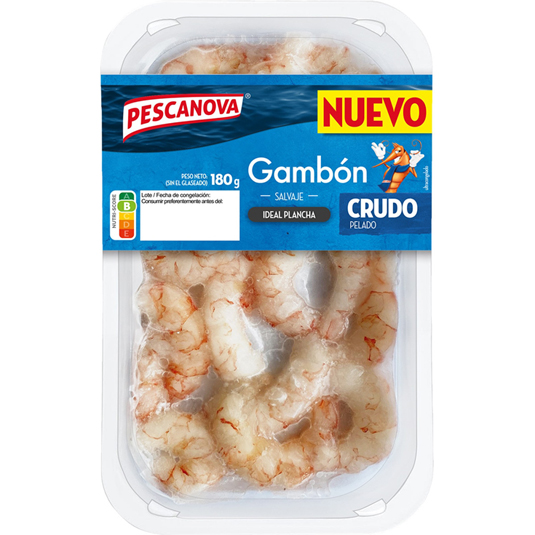 GAMBON PELADO CRUDO, 180GR PESCANOVA