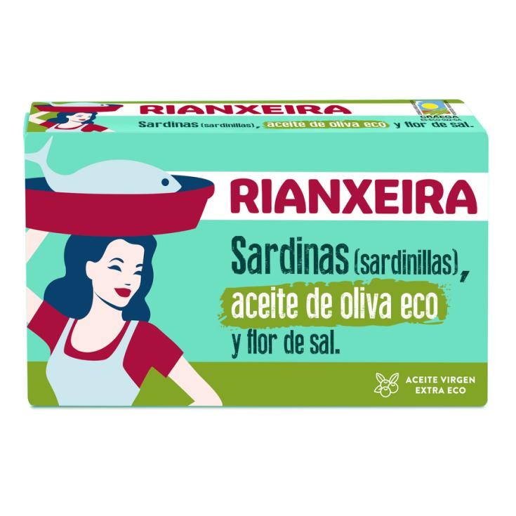 SARDINILLA ACEITE OLIVA , 57GR RIANXEIRA