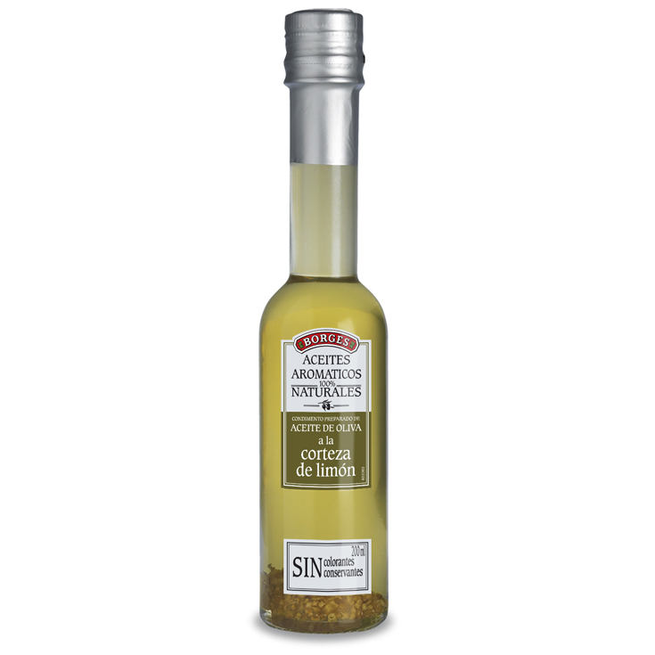 ACEITE DE OLIVA A LA CORTEZA DE LIMON, 200ML BORGES