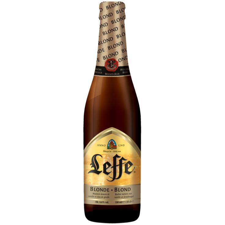 CERVEZA BLONDE, 330ML LEFFE