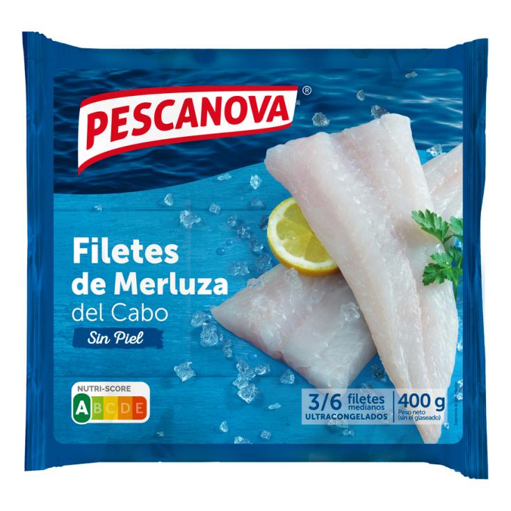 FILETES DE MERLUZA SIN PIEL BOLSA 400 G PESCANOVA