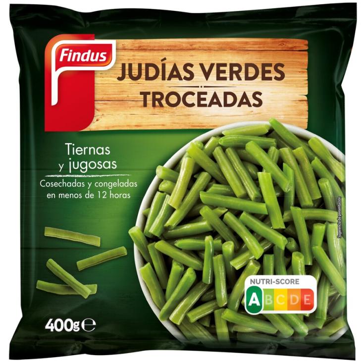 JUDIAS VERDES TROCEADAS, 400G FINDUS 