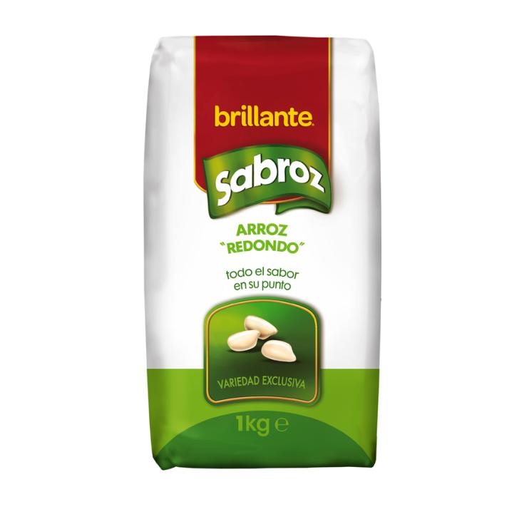 ARROZ REDONDO SABROZ, 1KG BRILLANTE