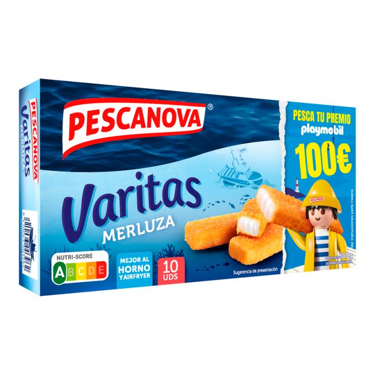 VARITAS DE MERLUZA , 300G PESCANOVA