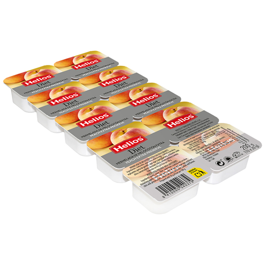 MERMELADA DIET MELOCOTON, 10X20G HELIOS